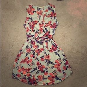 Light green flower dress